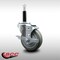Service Caster 4'' SS Gray Poly Swivel 3/4'' Expanding Stem Caster with Brake SCC-SSEX20S414-PPUB-TLB-34 - alternate 3
